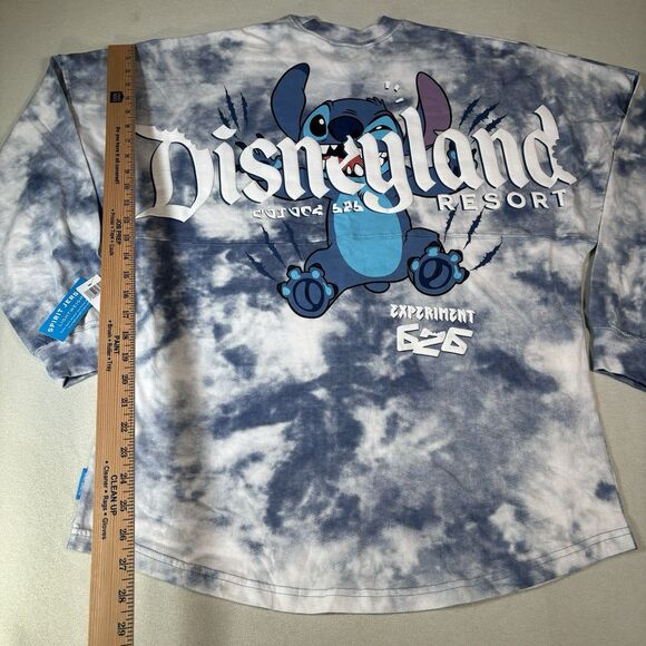 Disneyland Resort Spirit Jersey Blue Tie Dye Stitch Experiment 626 Size M New - Picture 9 of 9